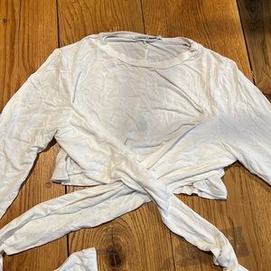 fashion nova tie front shirt